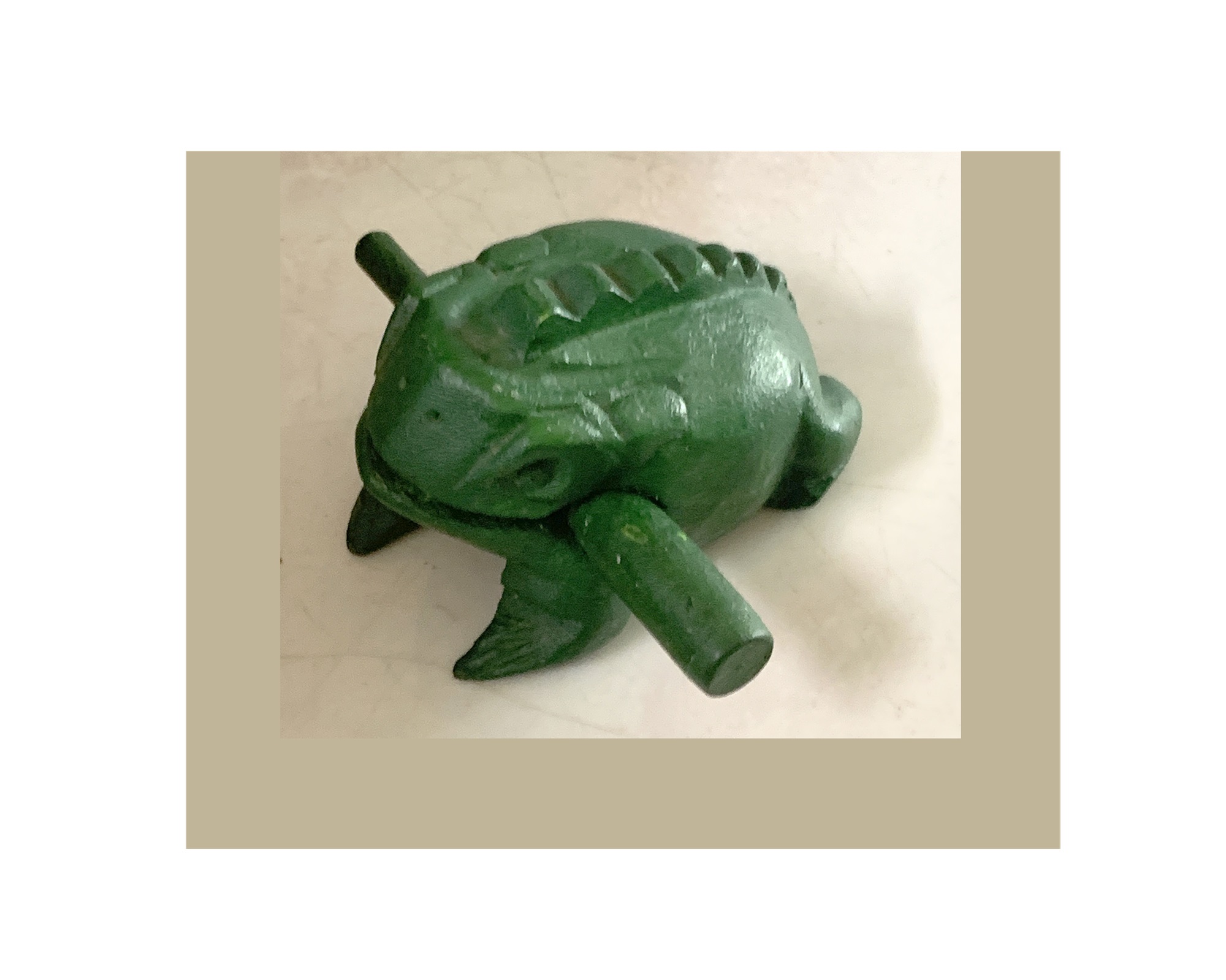 Klangfrosch, aus Regenbaumholz, grün, B 13 cm, T 8 cm, H 8 cm günstig bestellen