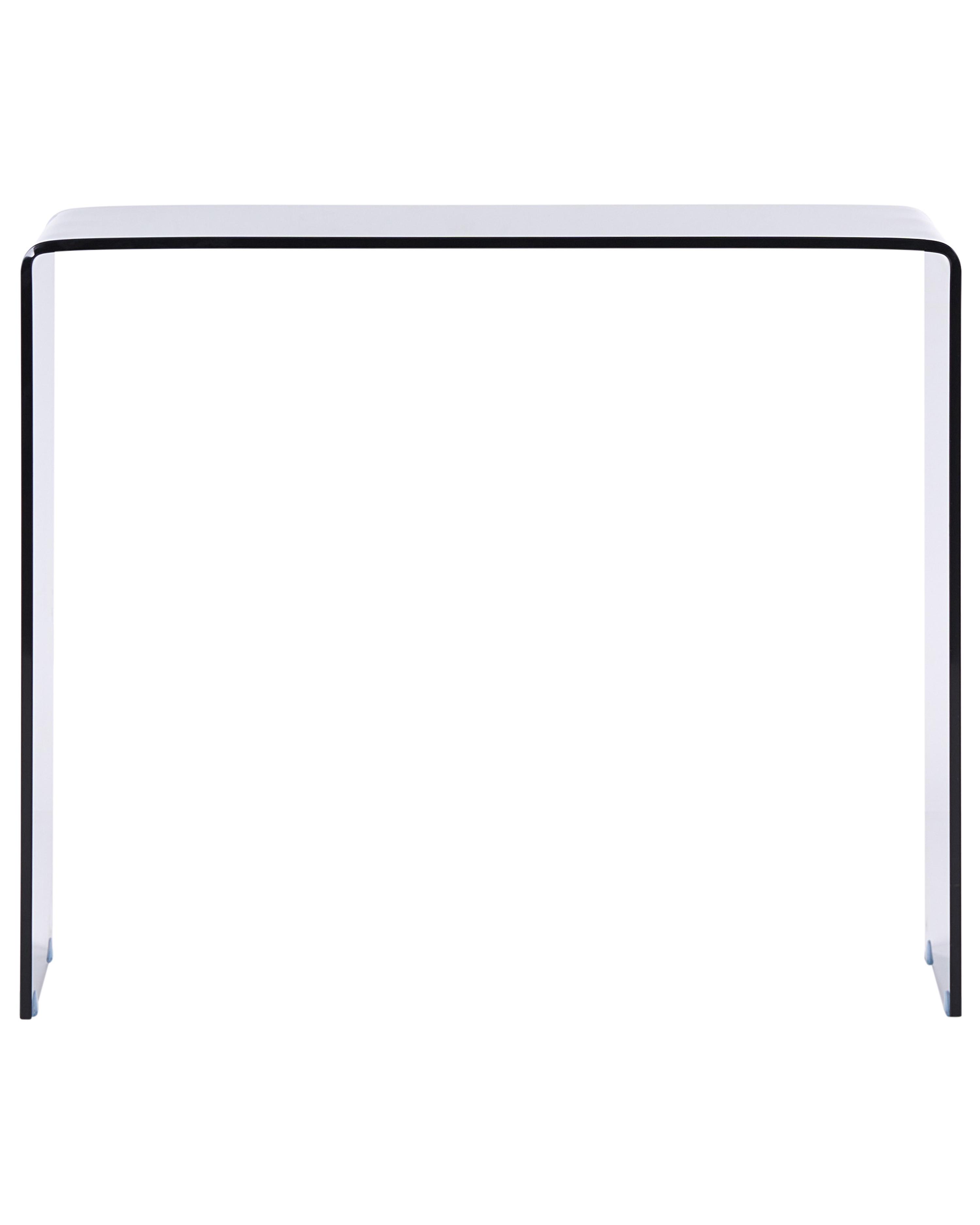 Sidetable KENDALL Veiligheidsglas Zwart