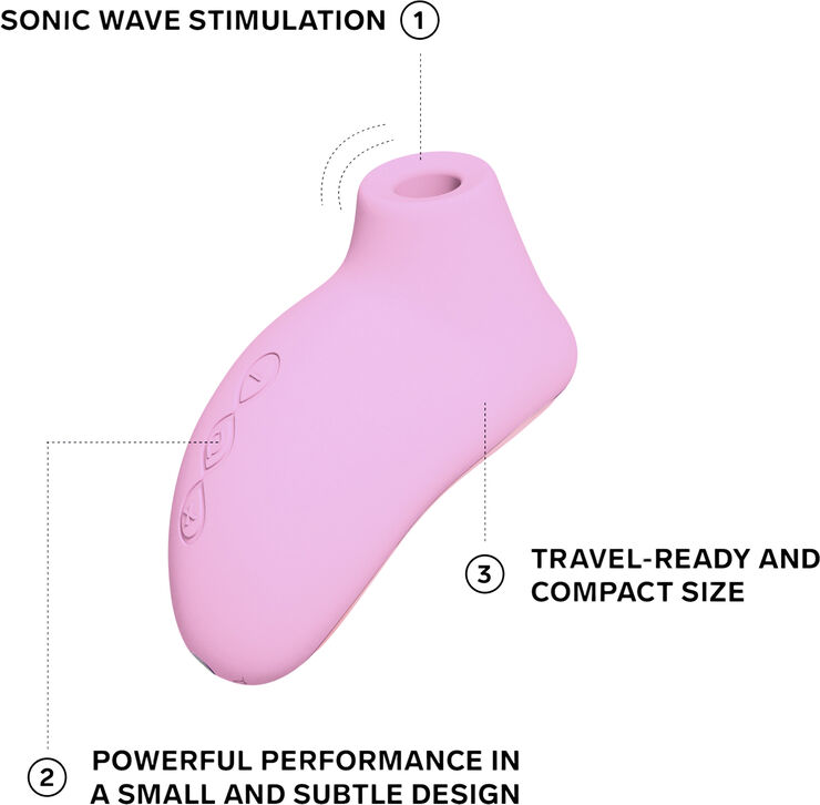 LELO Sona 2 Travel Lufttryksstimulator Pink