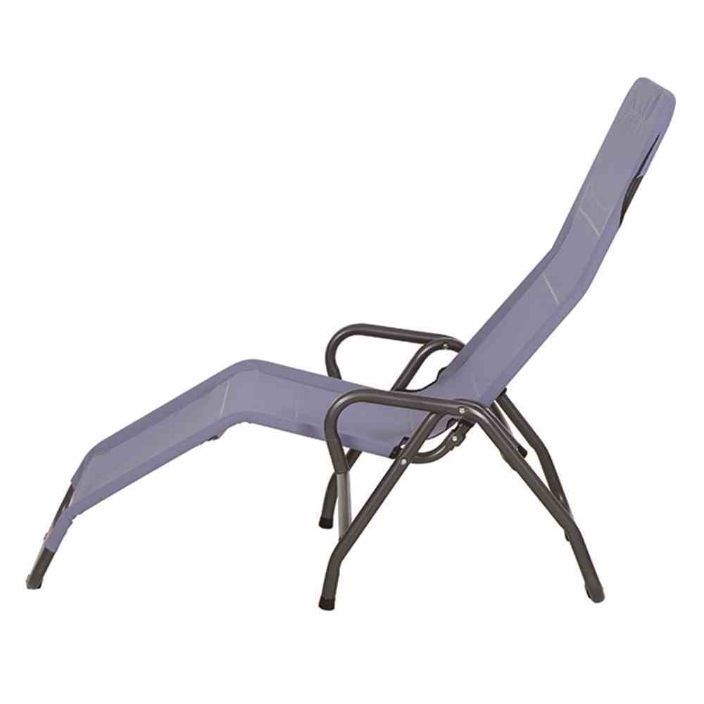 Sonnenliege BITO - taupenblau-anthrazit - klappbar - 139 cm