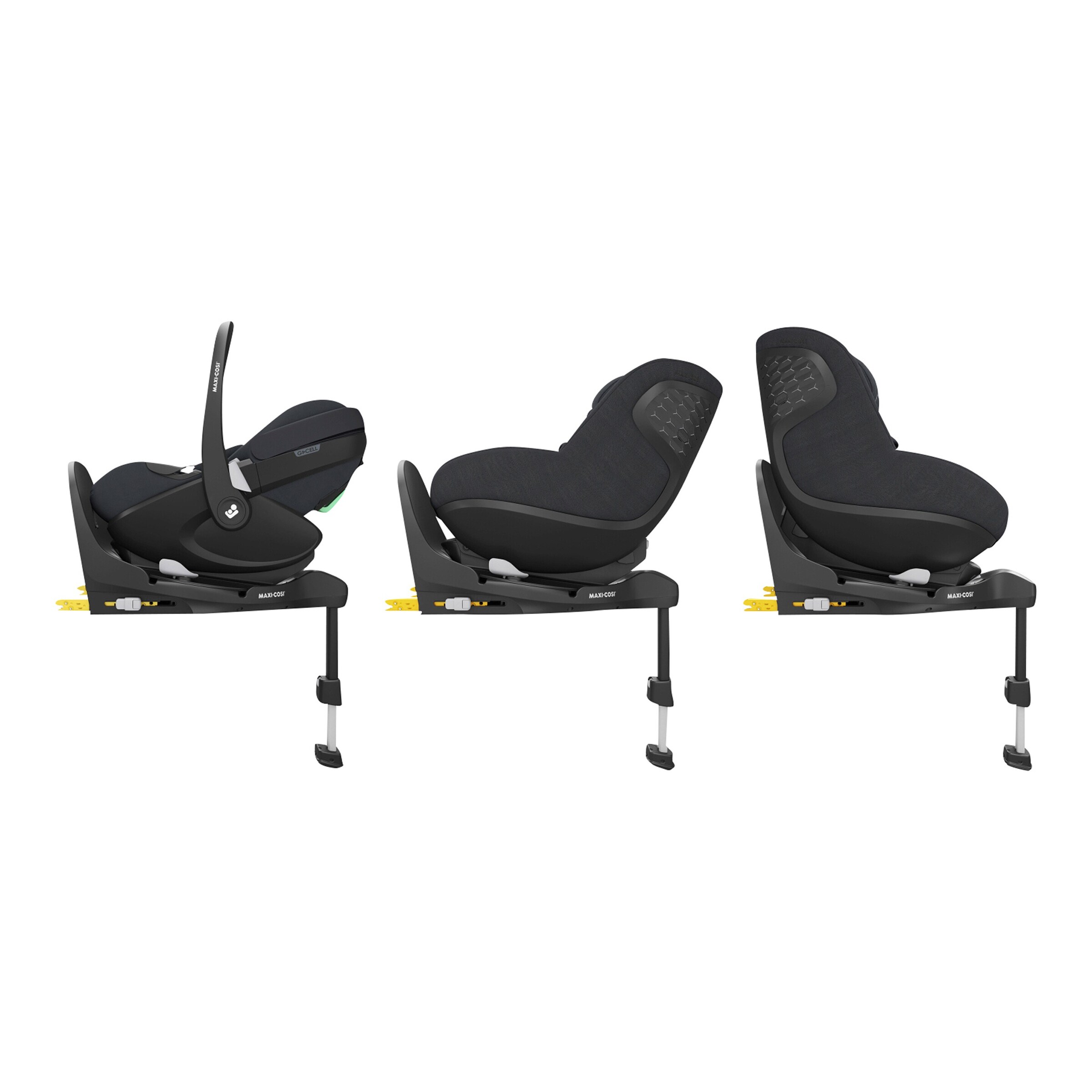 Maxi-Cosi - Premium Kindersitz Pearl 360 Pro i-Size inkl. Isofix-Basis Family Fix 360 Pro authentic black