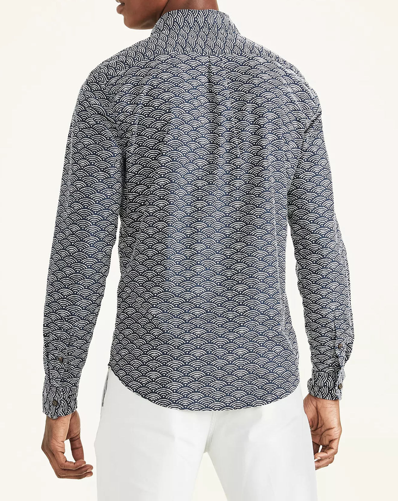Dockers Chemise en Coton & Lin Alpha Icon Slim Fit imprimée bleu foncé