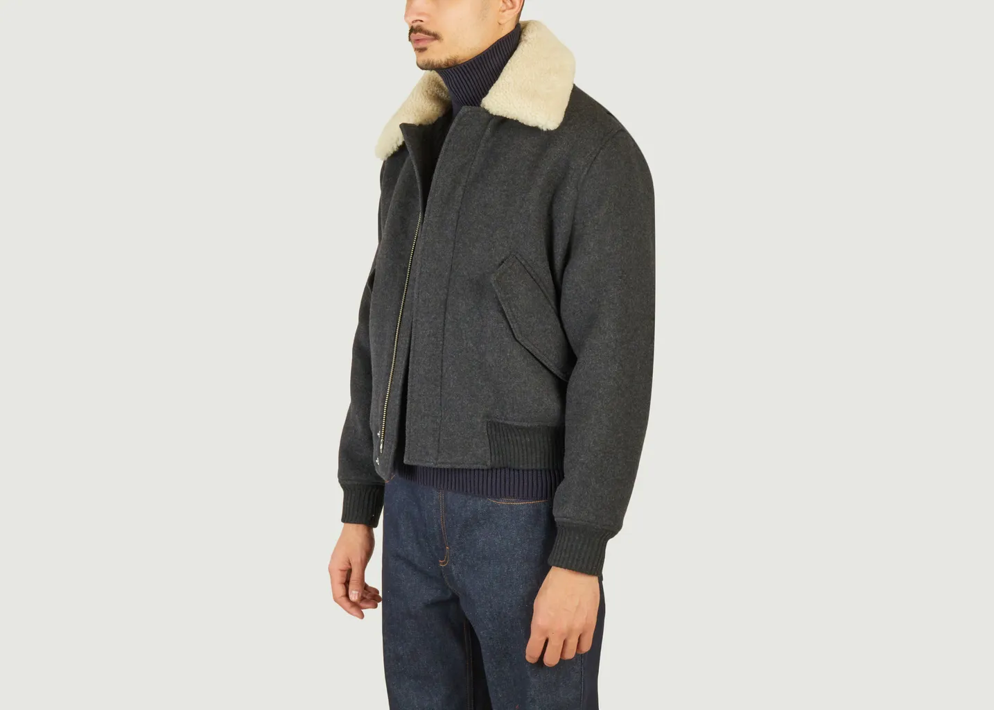 Blouson Col Moouton AMI Paris
