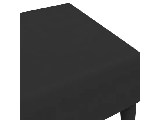 Repose-pied noir 77x55x31 cm velours