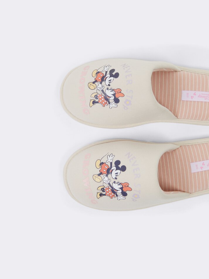 Chinelo Mickey© e Minnie ©DS - Rosa