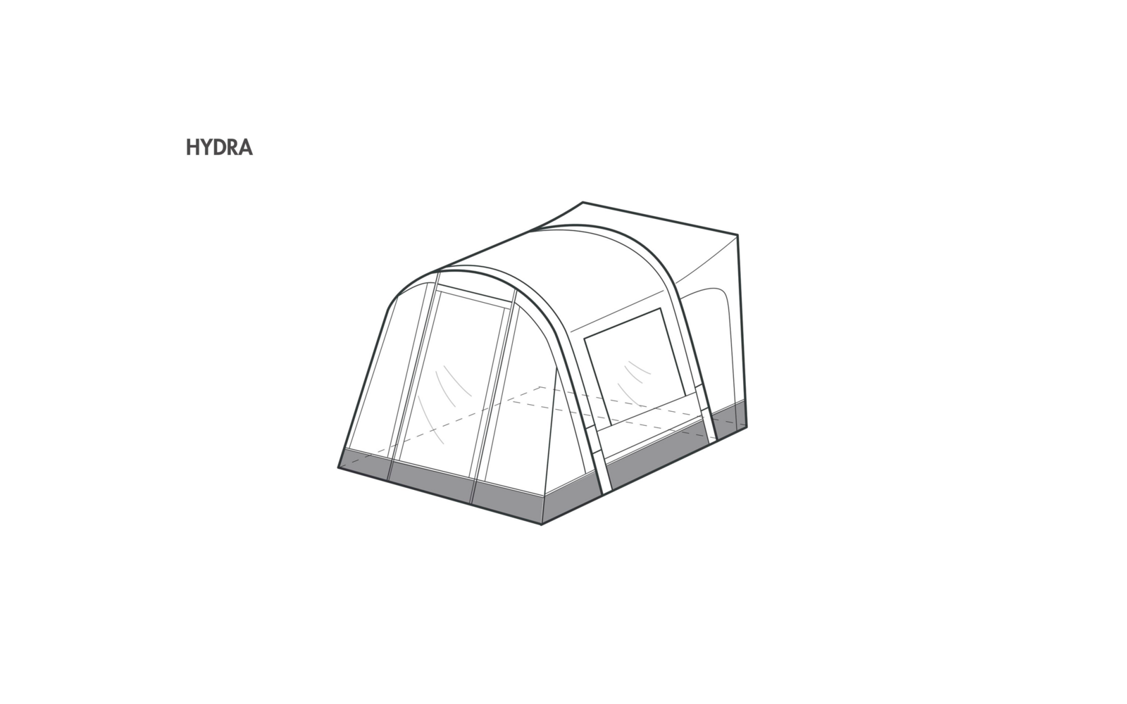 Westfield Hydra 300 aufblasbares Vorzelt 300 x 330 cm