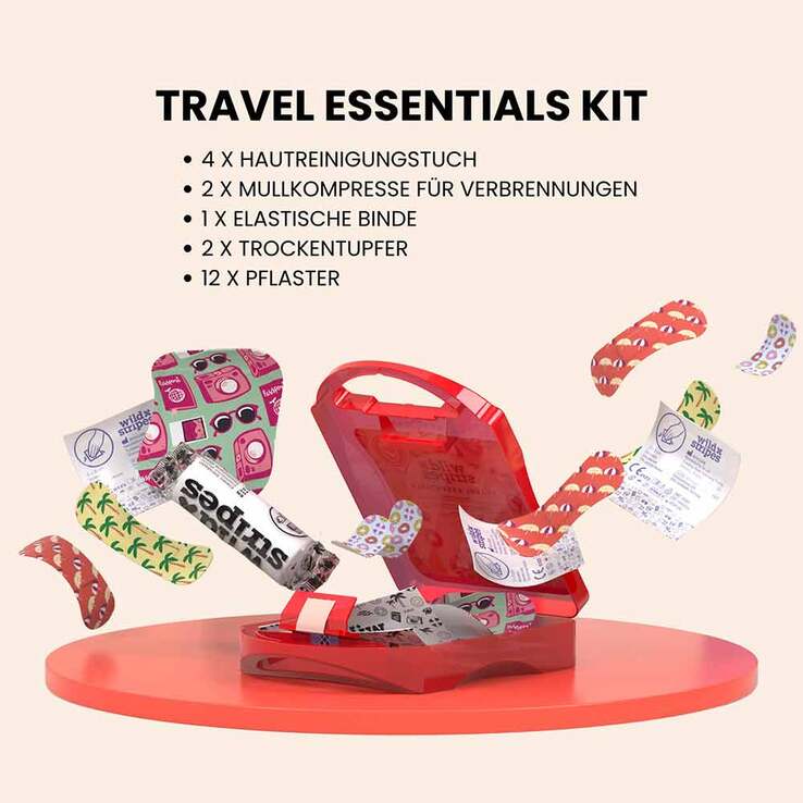 Wild Stripes Travel Essentials First Aid Kit, 21 St
