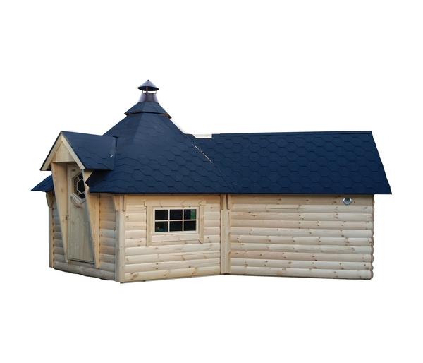 Wolff Finnhaus Gartenhaus Grillkota 9 de luxe