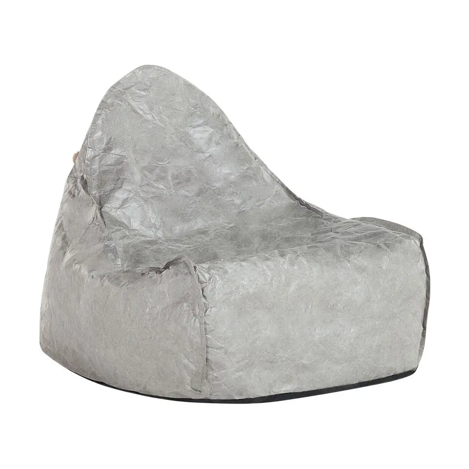 Beliani Zitzak DROP - Grijs synthetisch materiaal