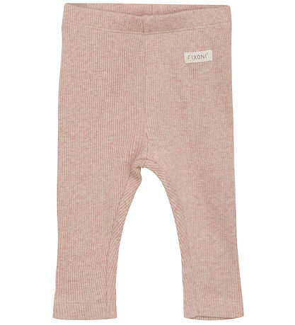 Fixoni Leggings - Rib - Sølver Peony