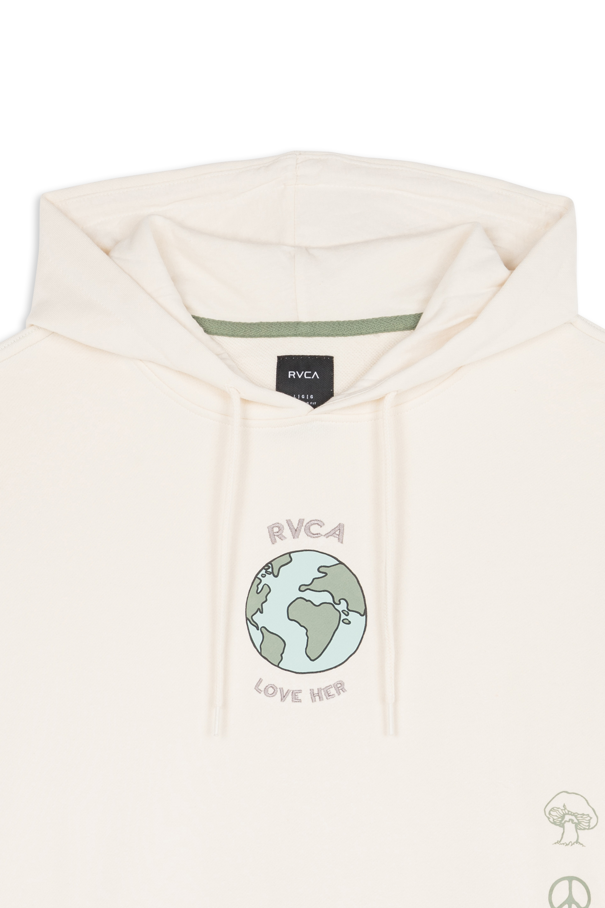 RVCA Hoodie LOVE HER  OTLR WZA0 Blanc