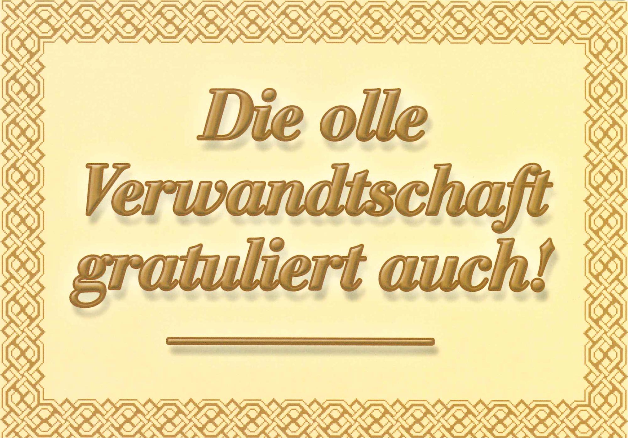 Postkarte 'Die olle Verwandtschaft' günstig bestellen