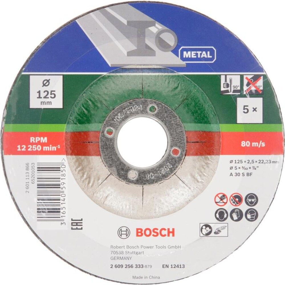 KAPPESKIVE FOR METALL BOSCH 5 STK