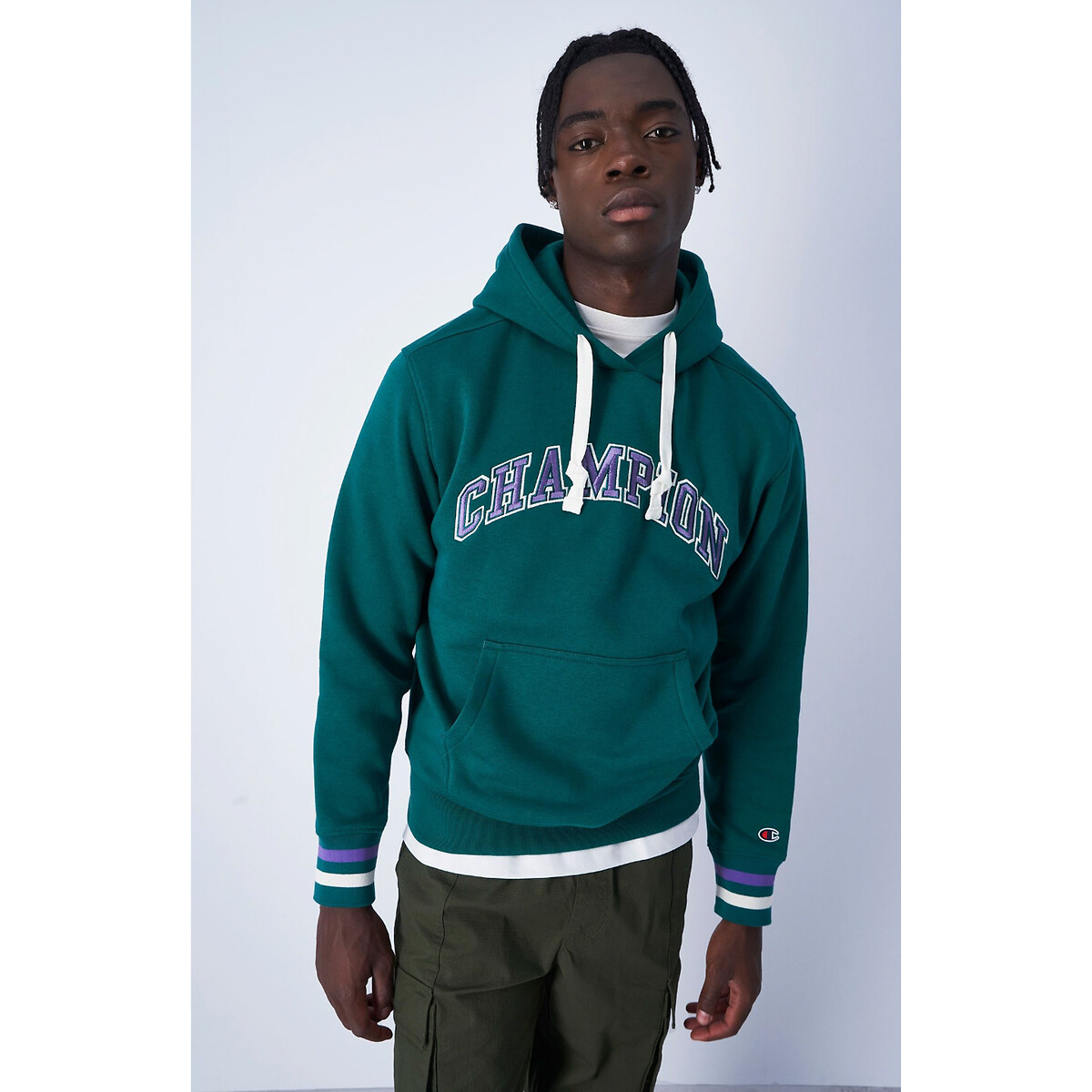 CHAMPION<br>Moletom com capuz e logotipo grande da Livraria
