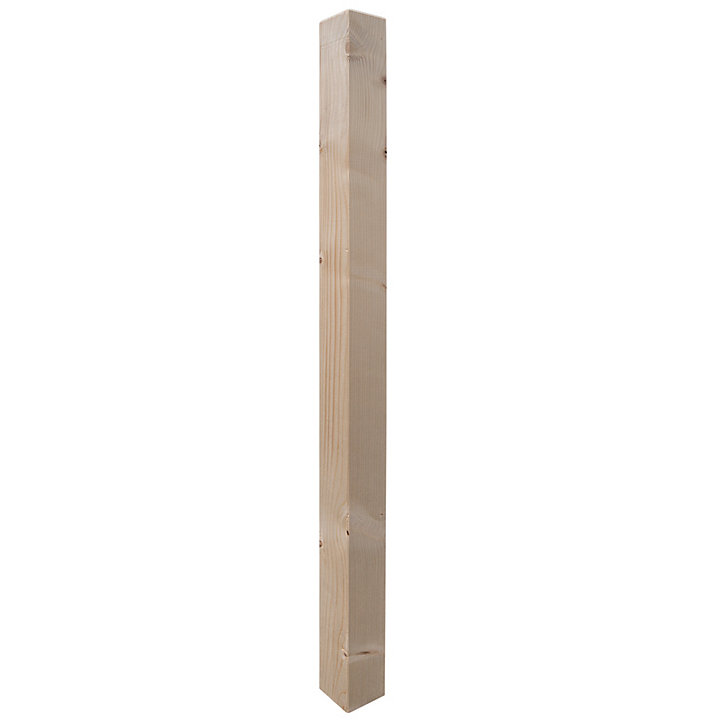Poteau pour balustrade Vallarta en bois brut sapin