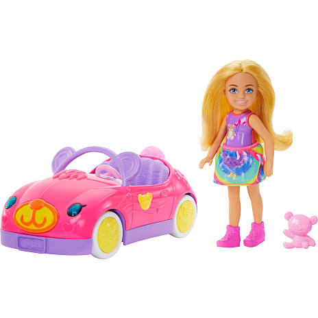 Barbie bil med Chelsea dukke
