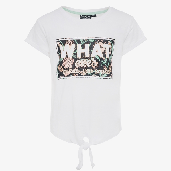 TwoDay meisjes T-shirt met knoop