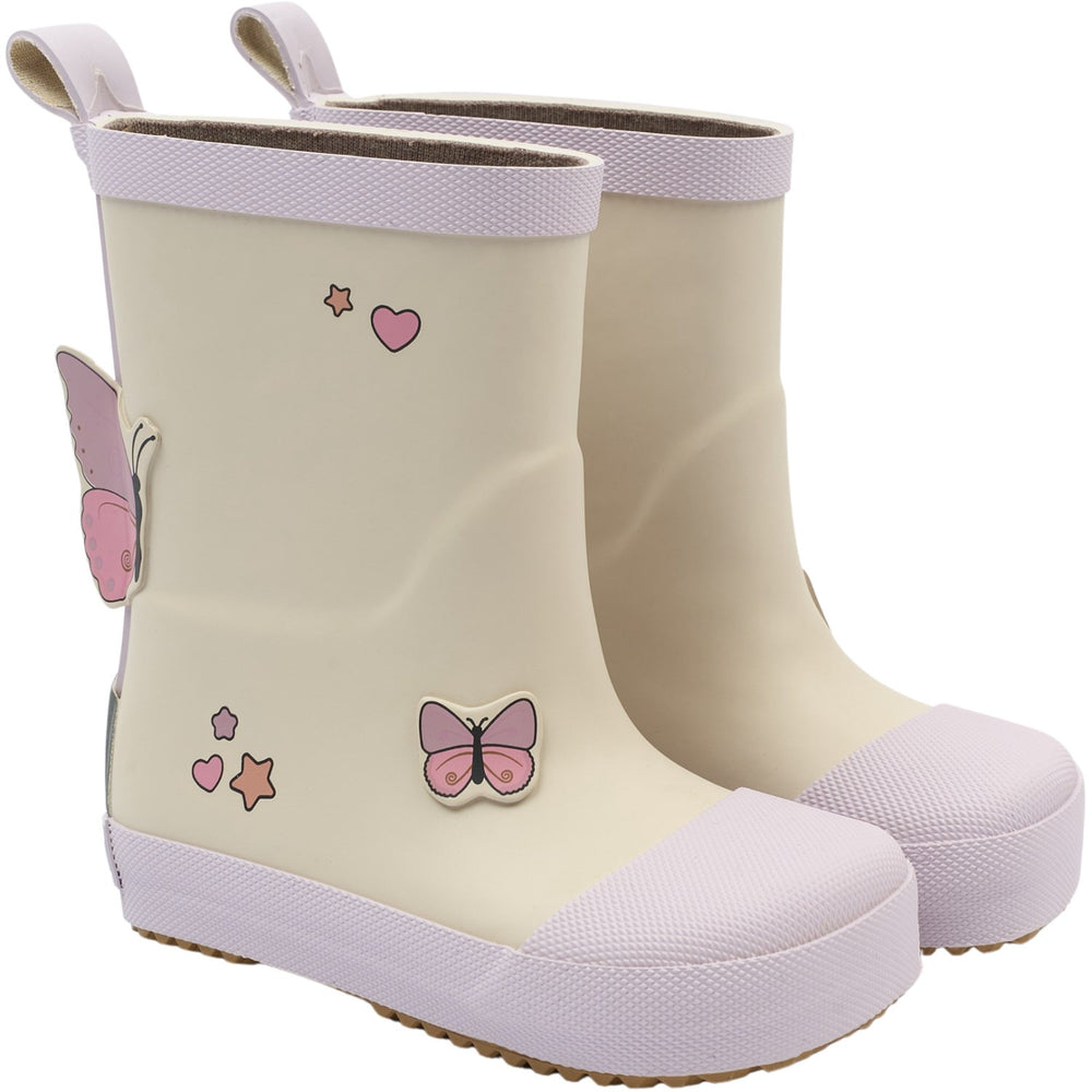 Køb Mikk-Line Oyster Gray Gummistøvler Butterfly Barefoot