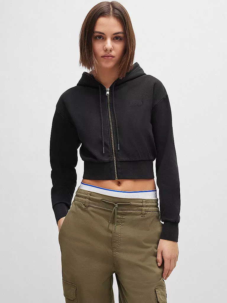 HUGO Sweatjacke DANETI schwarz