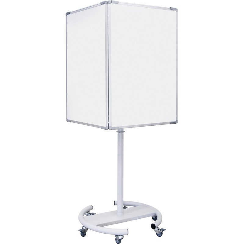 Chevalet mobile à 3 faces acier laqué Bi-Office