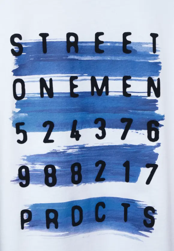 T-Shirt mit Wordingprint - White