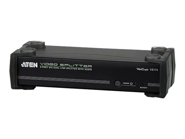 ATEN VanCryst VS174 - Video-/audiosplitter - 4 x DVI   4 x audio - desktop
