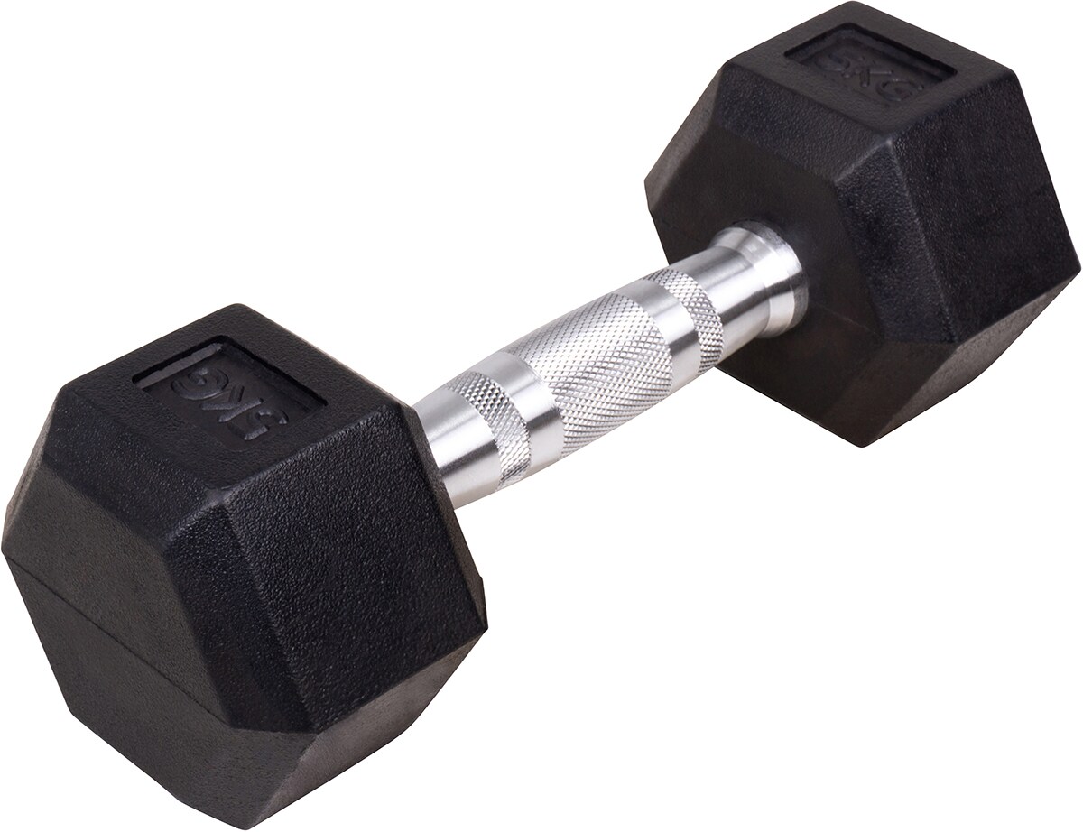 Miweba Sports Hexagon Kurzhanteln HGH100, Einzelhantel o. Kurzhantel-Set, 2,5-30 kg, Gusseisen-Kern (Hantelpaar, 5,0 kg)
