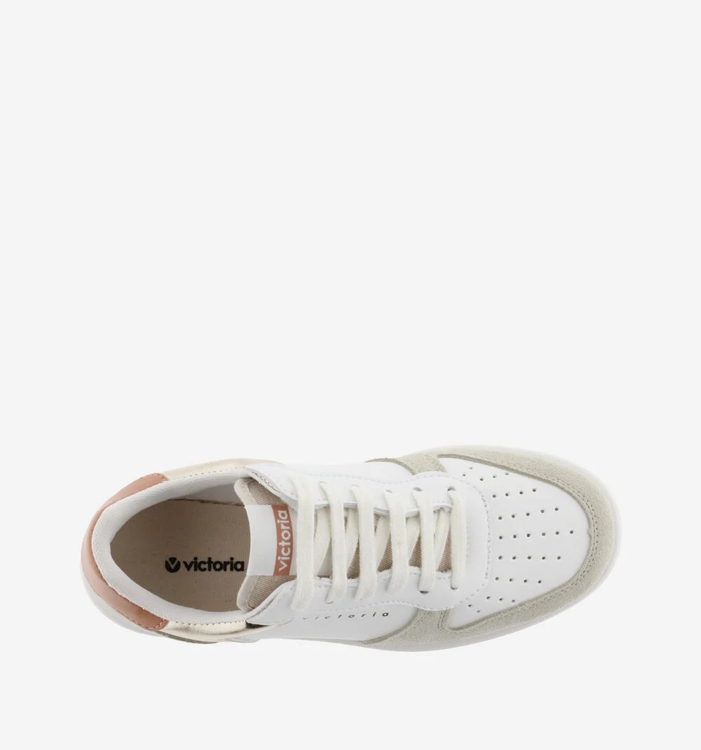 MADRID CUIR FENDU & LOGO MÉTALBEIGE