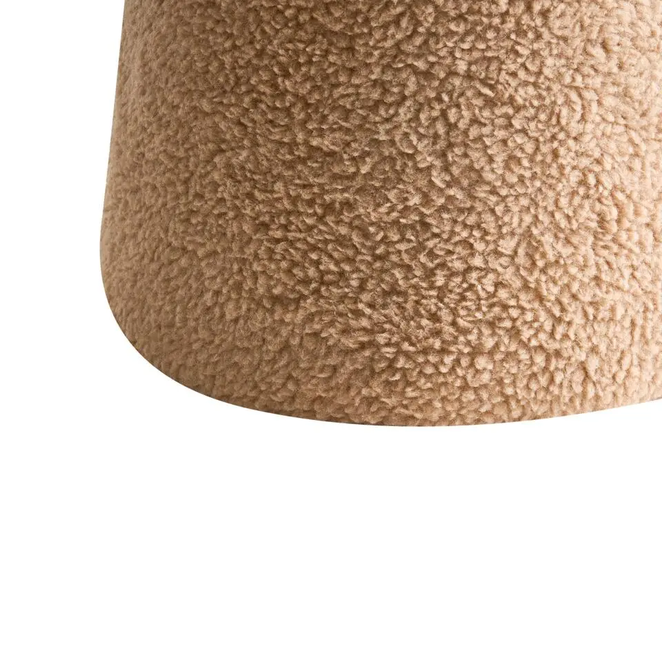 EUFAULA - Poef - Beige - Bouclé