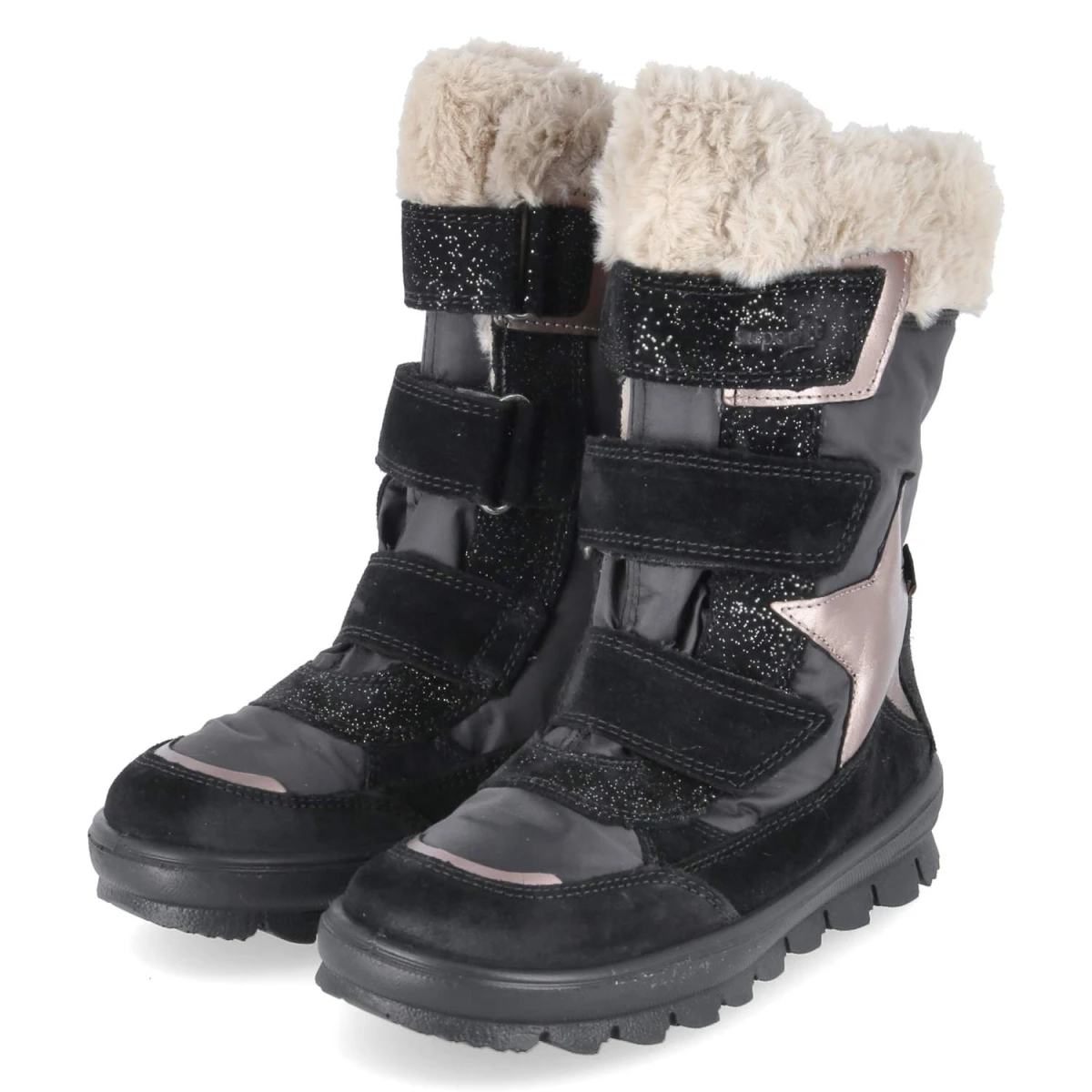 SuperfitWinterstiefel  FLAVIA - SCHWARZ/BEIGE