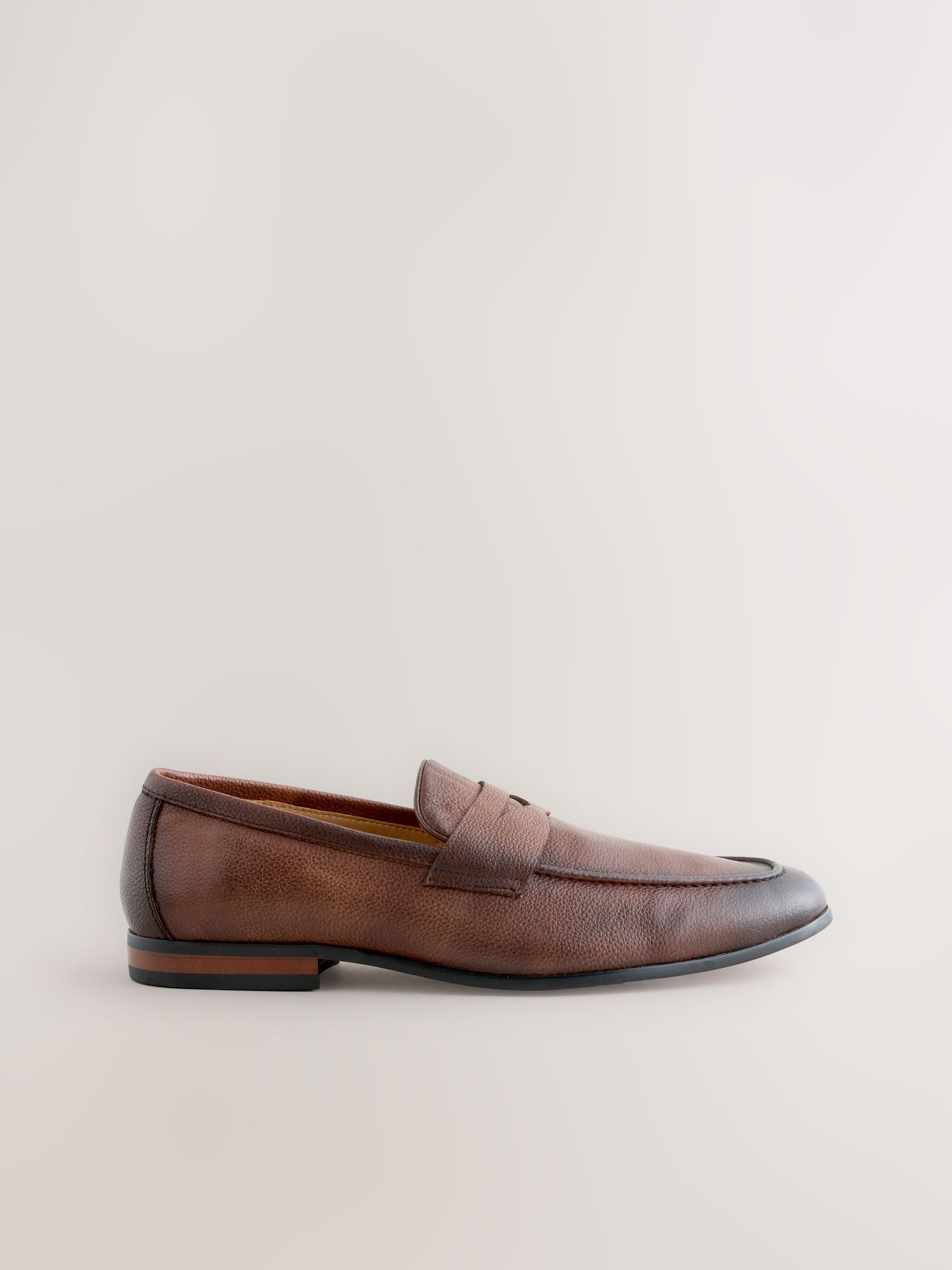 Bruin - Embossed Leather Loafers