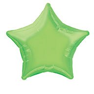 Ster Helium Ballon Lime Groen Leeg 50cm