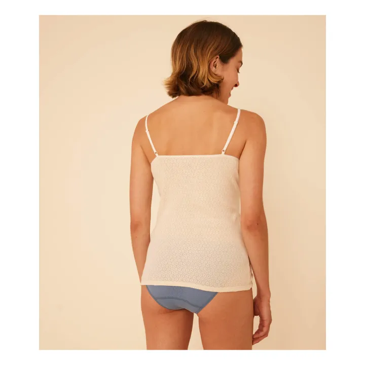 Petit Bateau Lot 2 Débardeurs Ajourés - Collection Femme | Ecru
