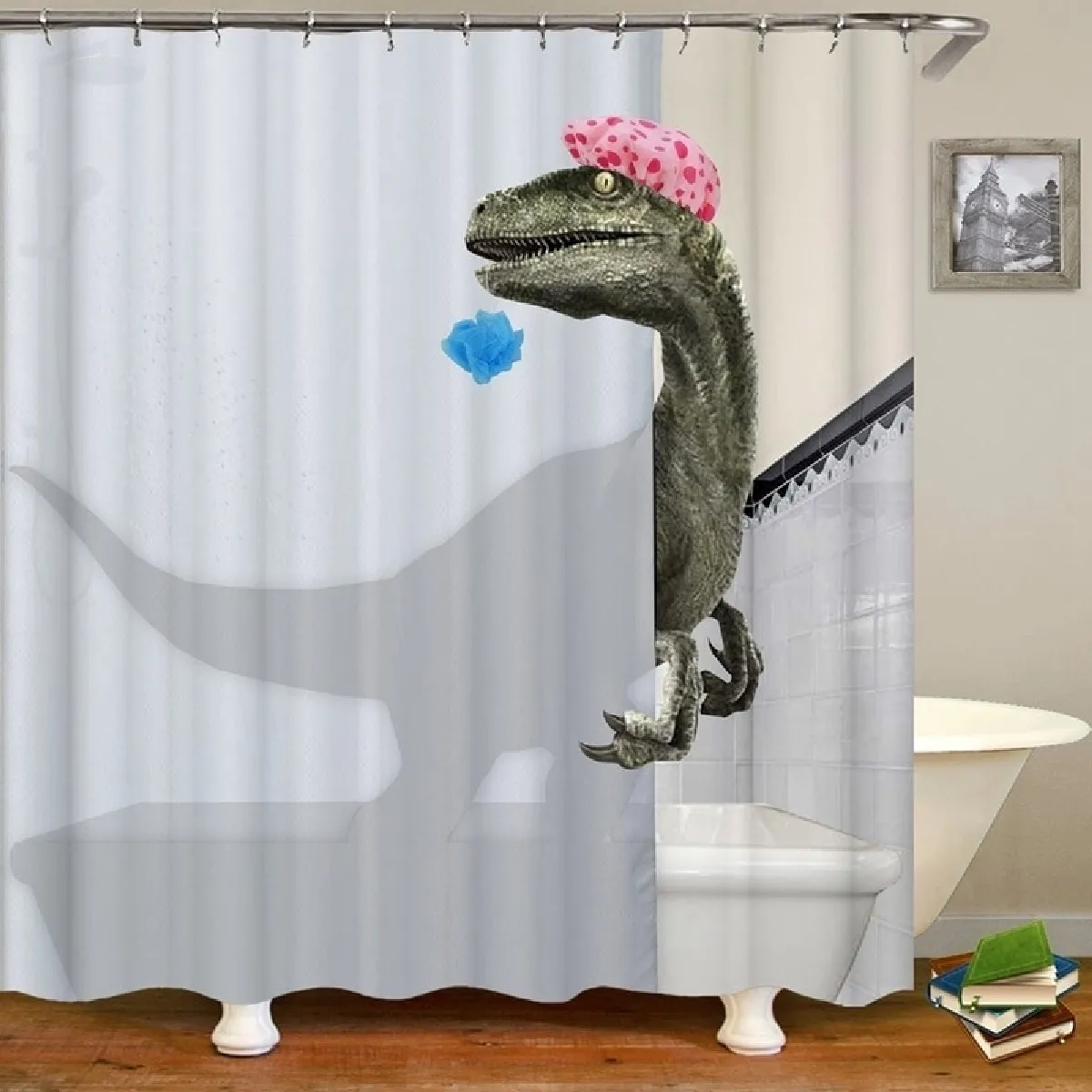 Universal Rideau de douche dinosaure