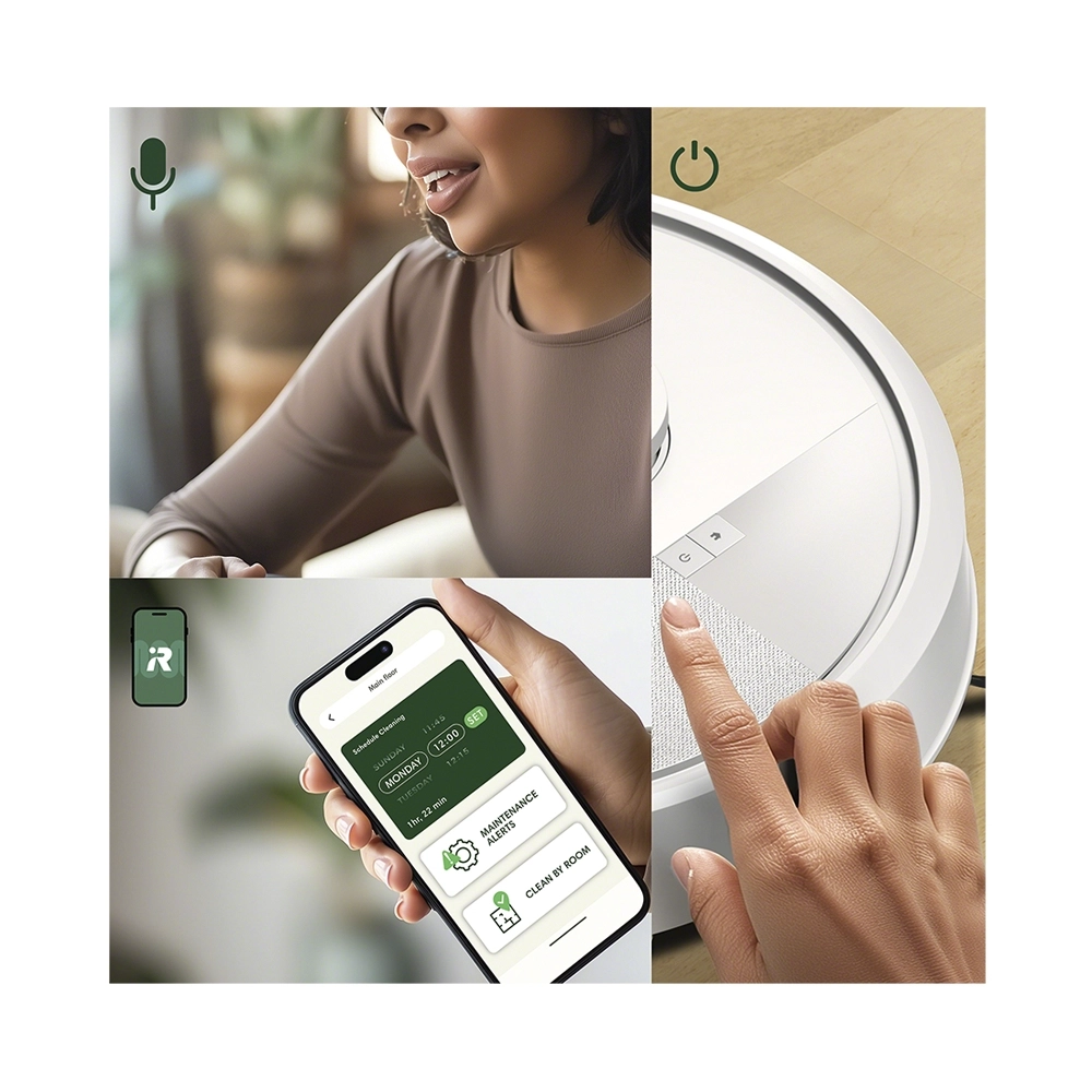 iRobot Roomba 105 Combo + AutoEmpty Dock Saug- und Wischroboter weiss