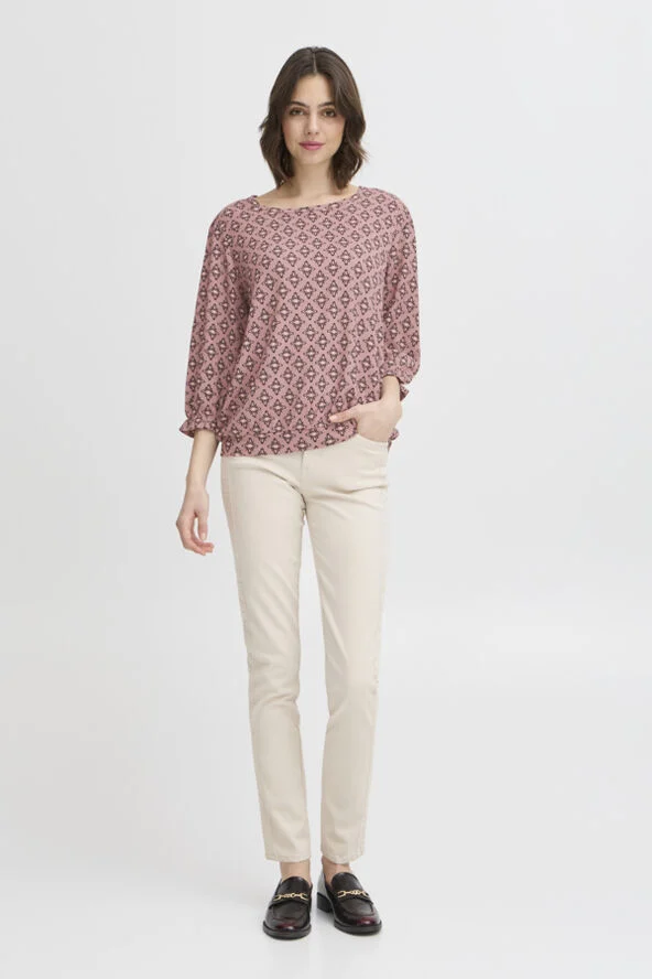 Fransa FRENORA TEE 1 Nostalgia rose mix