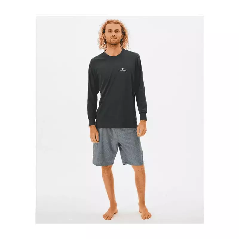 Lycra RIPCURL Search Series L/S Tee Black Marled