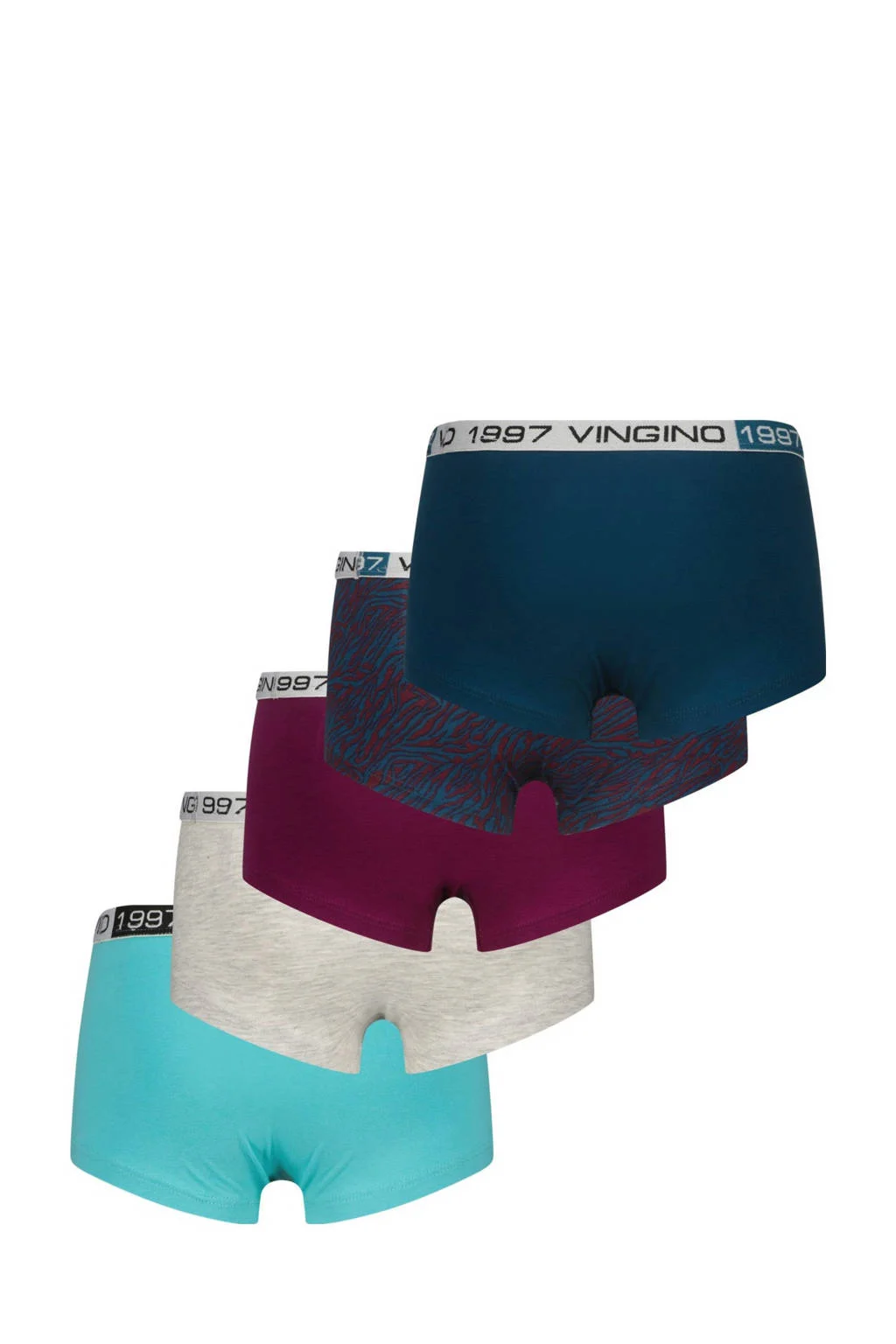 Vingino short - set van 5 donkerblauw/multicolor