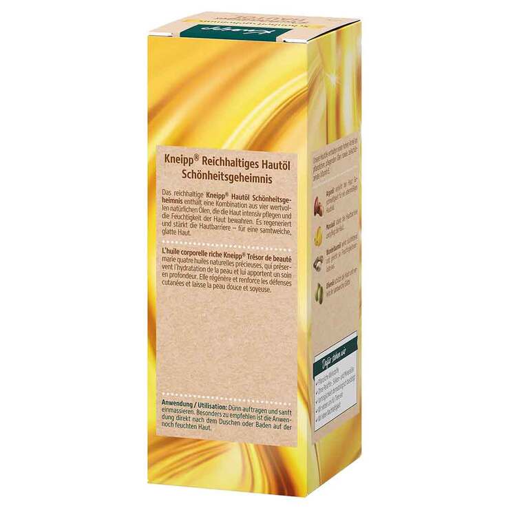 Kneipp reichhaltiges Hautöl Schönheitsgeheimnis, 100 ml