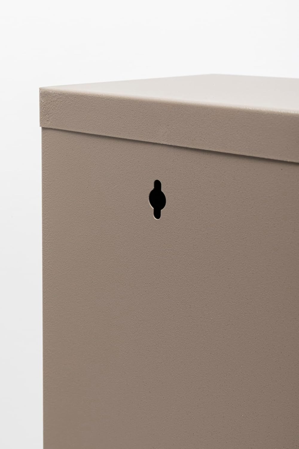 Kare Design Schuhschrank Caruso Taupe, Metall, mit 3 Klappen, Schuhablage für 6 Paar Schuhe, schmal, platzsparend, hoch, Schuhregal, Eingangsbereich, 103x50x15 cm (H/B/T)