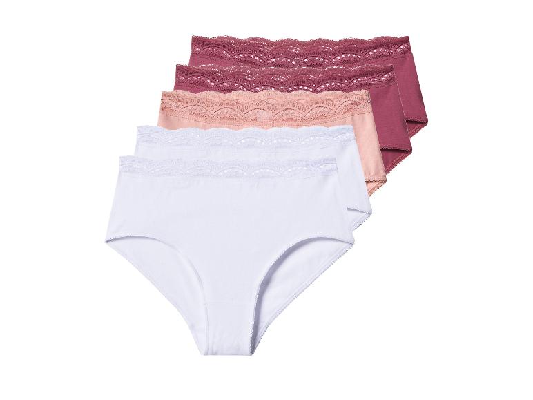 Set van 5 dames onderbroeken met kant