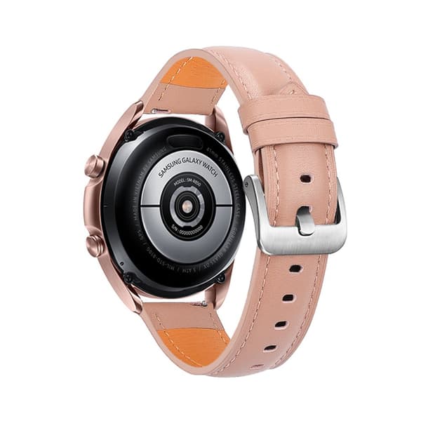 INF Klokkereim i ekte skinn til Samsung Galaxy Watch 3 Rosa