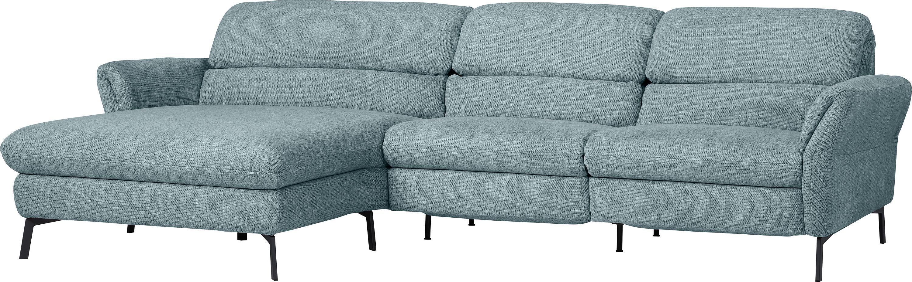 SEBO Ecksofa - Hellblau / B: 284.0 cm x T: 161.0 cm x H: 84.0 cm
