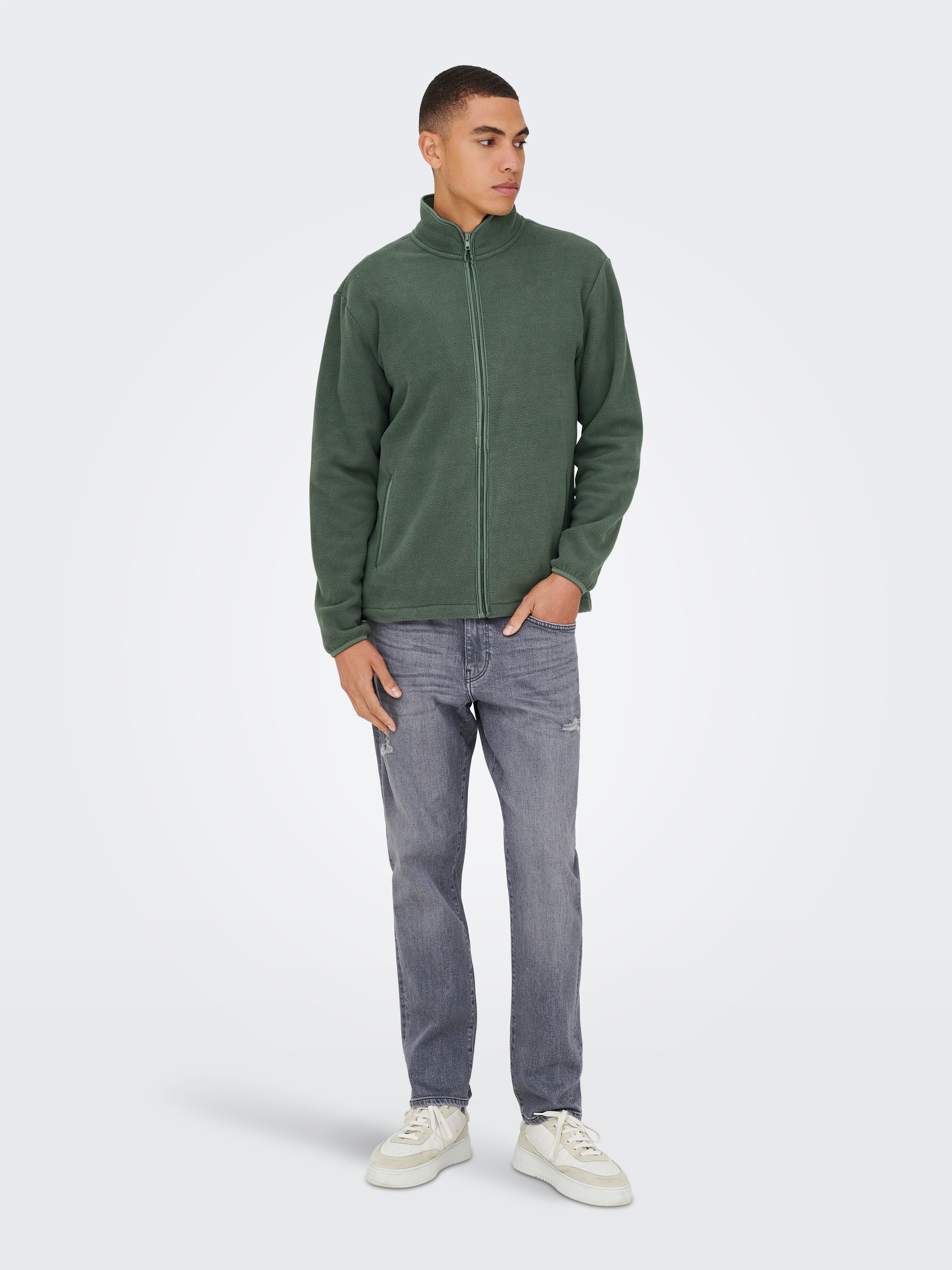 ONLY & SONS Kapuzensweatjacke »ONSAKEEM FULL ZIP REG  SWEAT OTL«
