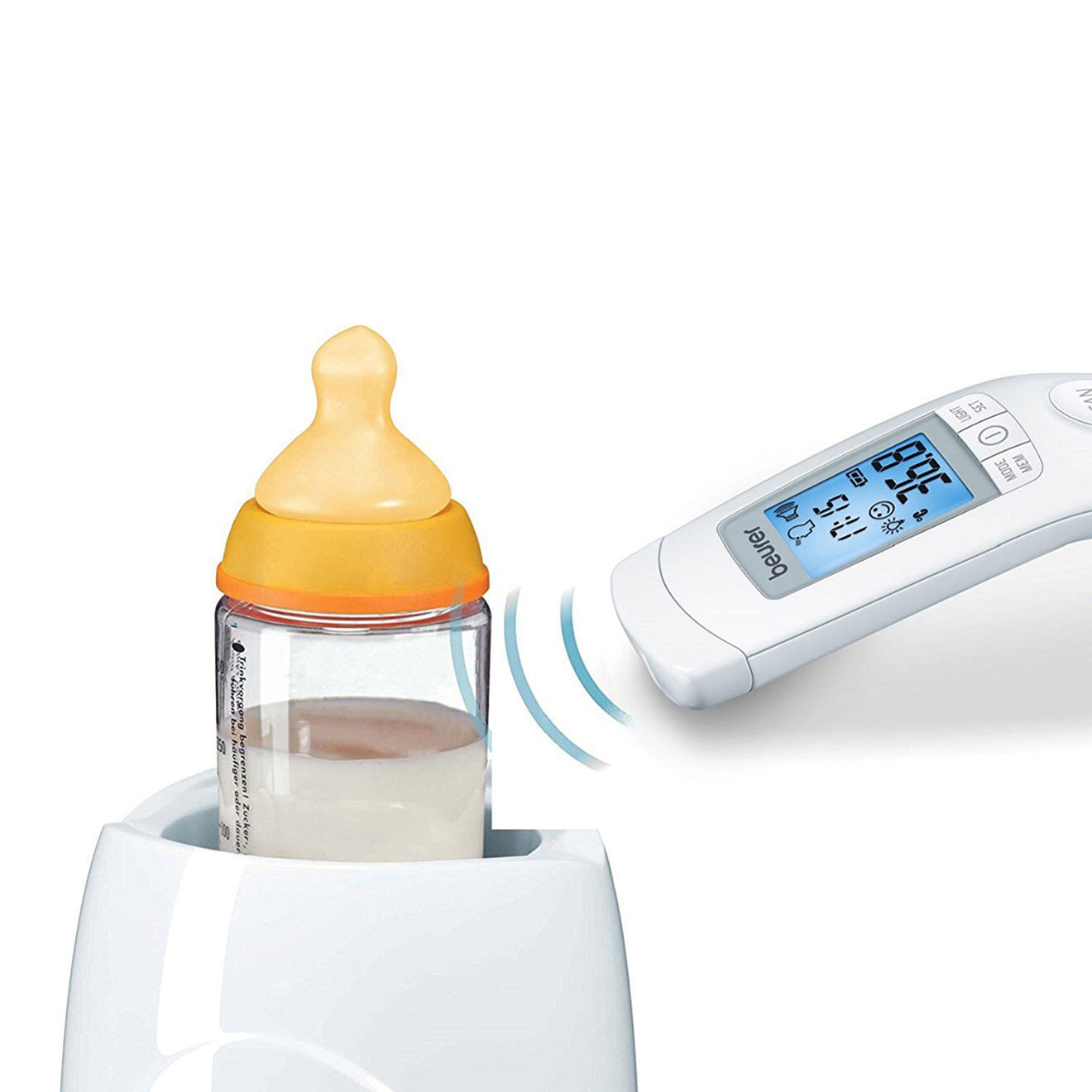 Beurer Thermomètre frontal sans contact blanc