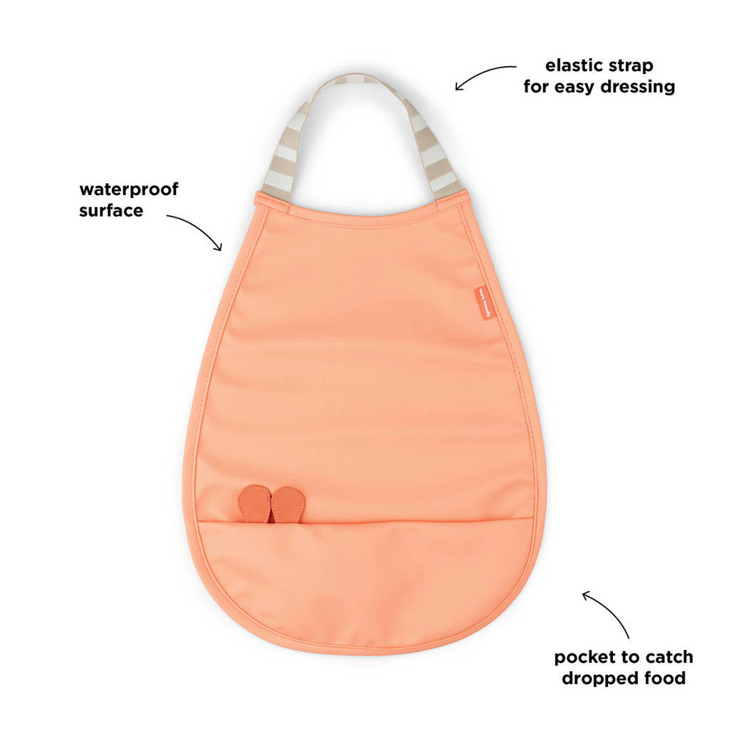 Pull-over bib Raffi Coral