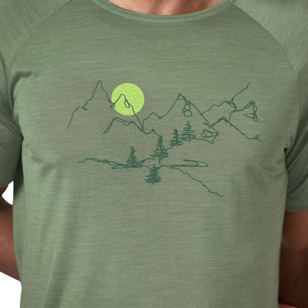 T-shirt randonnée ODLO MC ASCENT PW 130 LAND LODEN FROST MELANGE