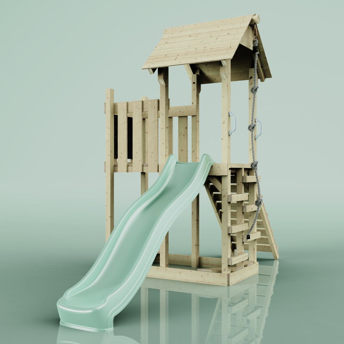 PolarPlay Tromso houten speeltoren in het groen,