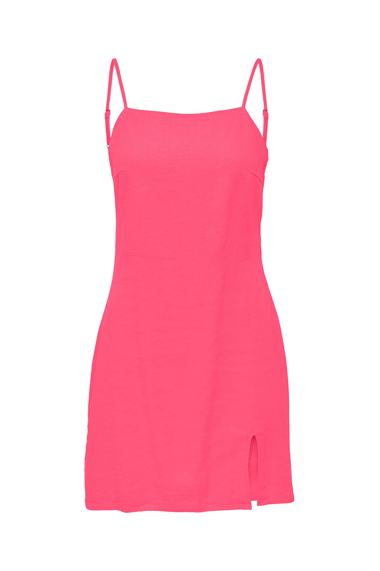 Vestido de linho com alças