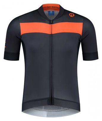 Maillot Manches Courtes Velo Rogelli Prime - Homme - Bleu/Orange